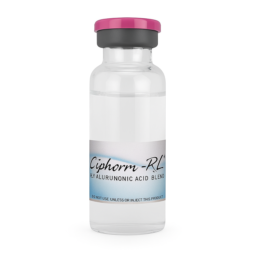 A vial labeled 'Alpahorm-RL2' with a pink cap.
